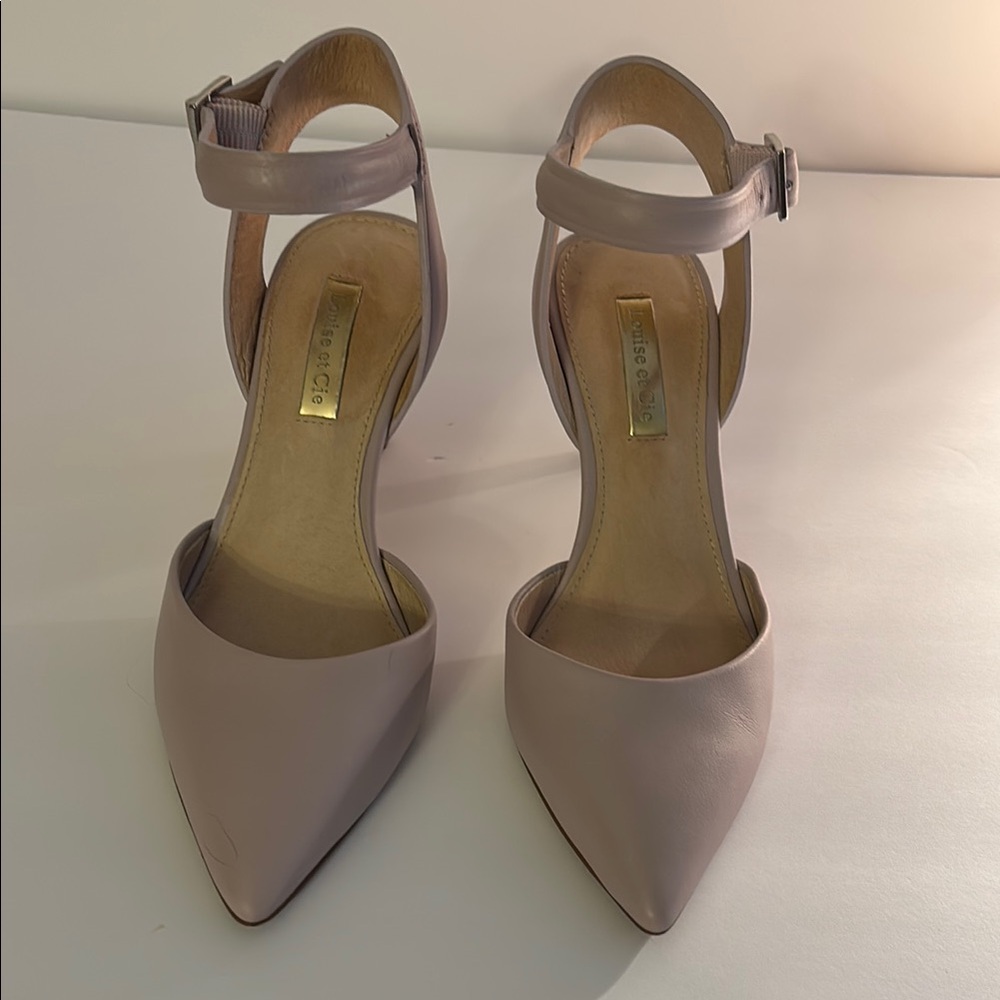 Louise et Cie Blush Ankle Strap Heels